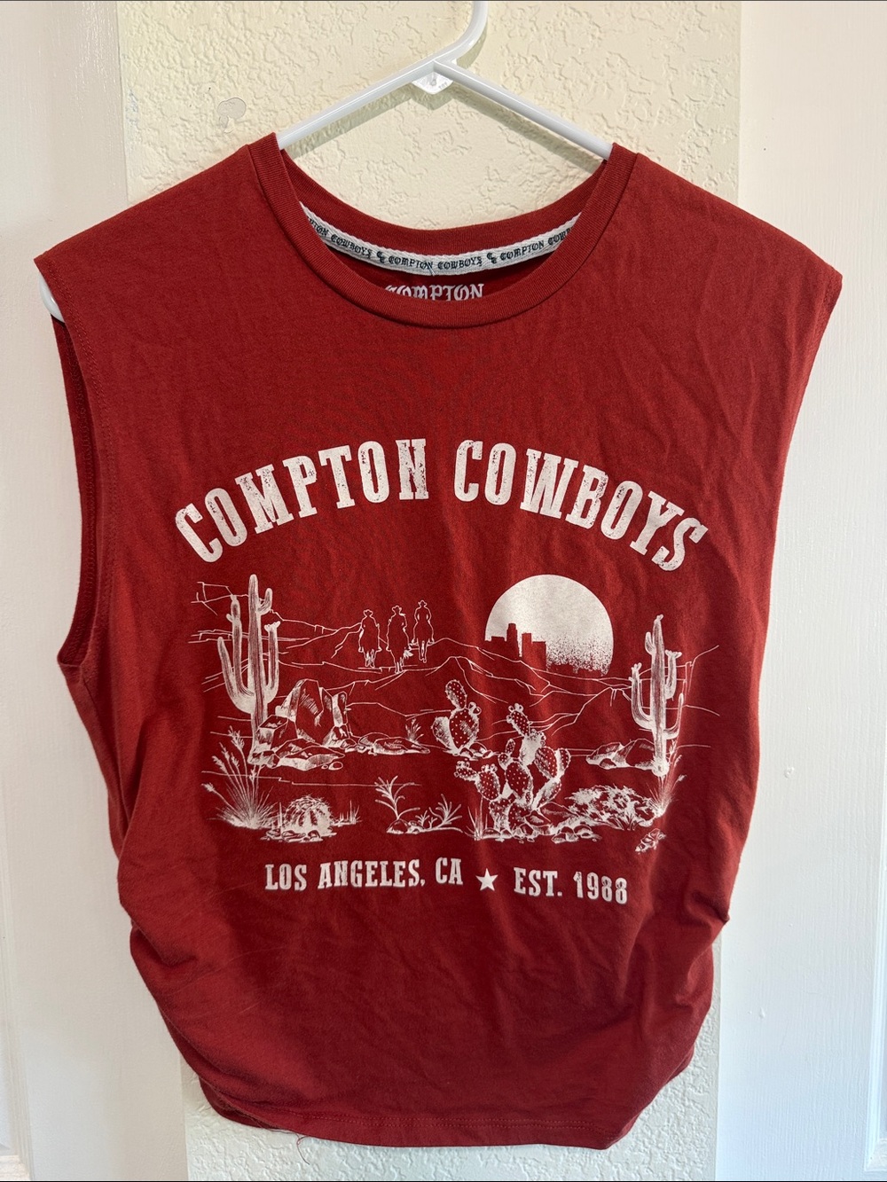 Hybrid Apparel Rust Orange Compton Cowboys Graphic Tee
